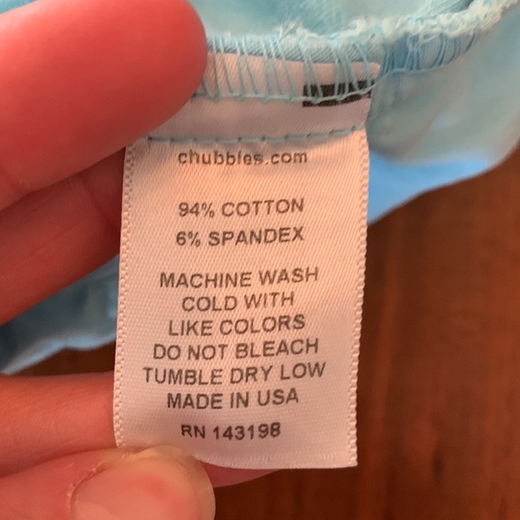 Chubbies Women’s Aqua Shorts - Picture 4 of 4